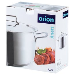 Acciaio in pentola con coperchio anett 22 cm, 4,3 l