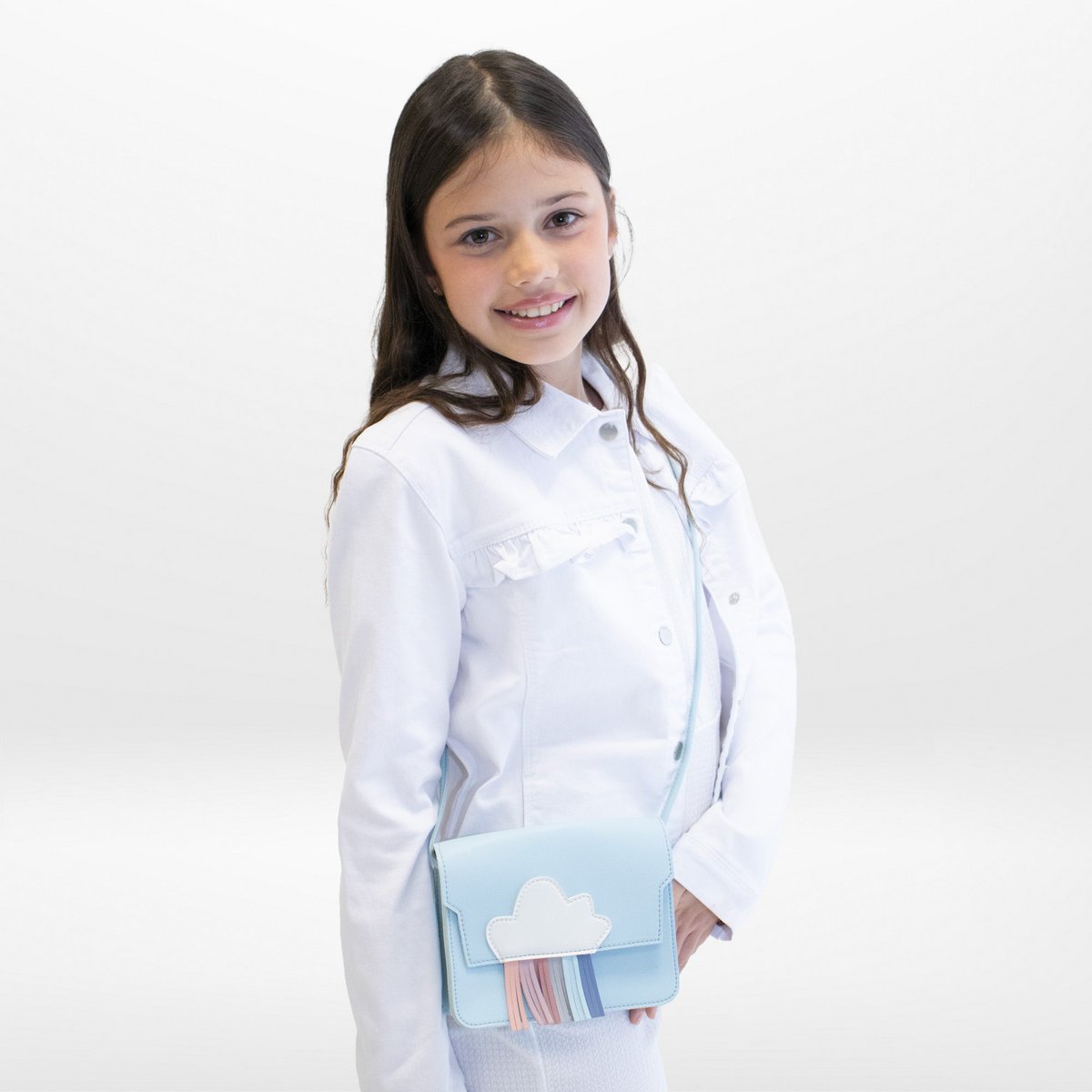 Children's shoulder bag - Rainbow Blue