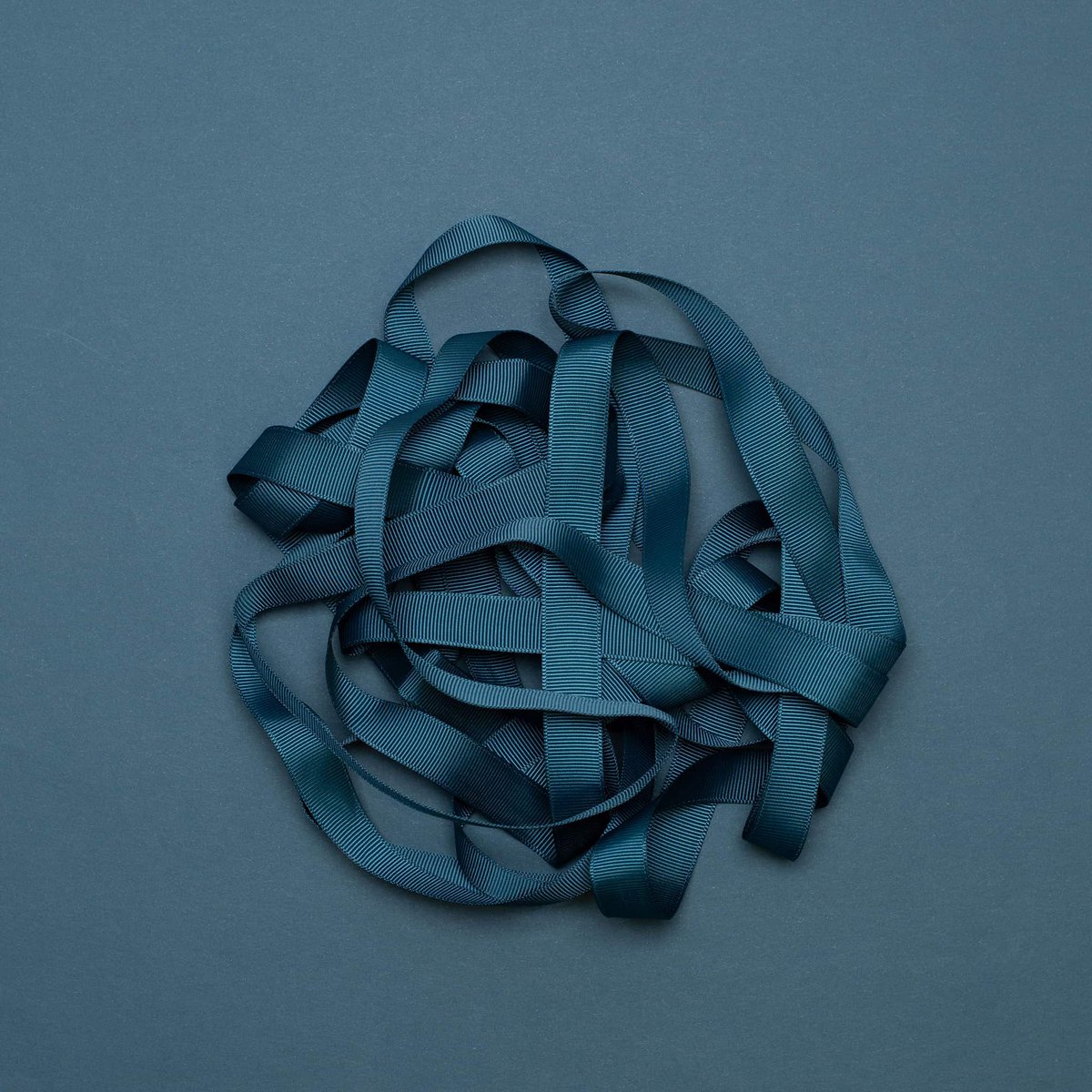 Cinta de regalo gasolina, cinta verde claro fácil de atar, cinta de grosgrain azul oscuro de 16 mm x 5 m para envolver regalos