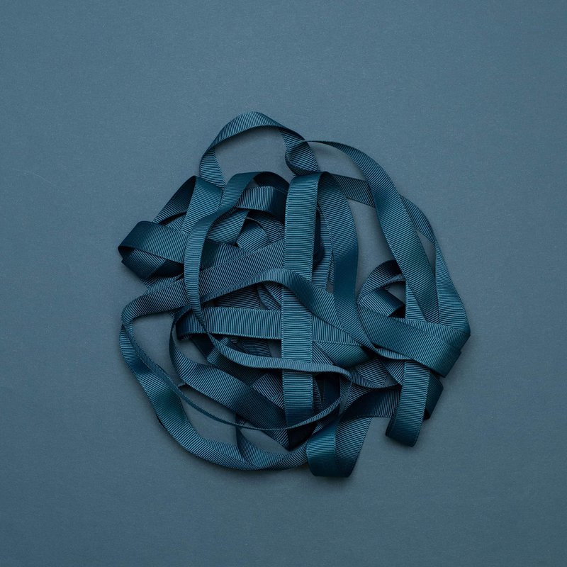 Gift ribbon petrol, light green ribbon easy to tie, 16mm x 5m dark blue grosgrain ribbon for wrapping gifts
