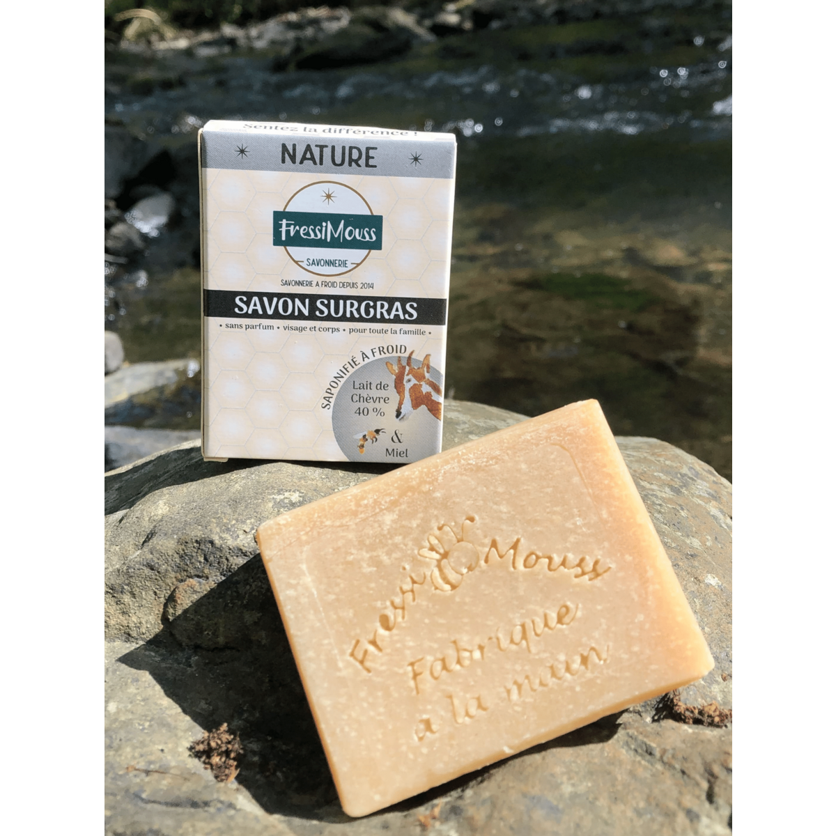 Soap 40% Organic Goat's Milk and Honey, Natural