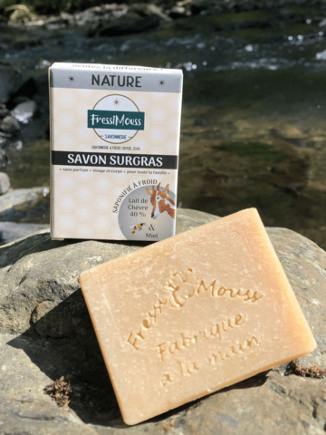 Soap 40% Organic Goat's Milk and Honey, Natural