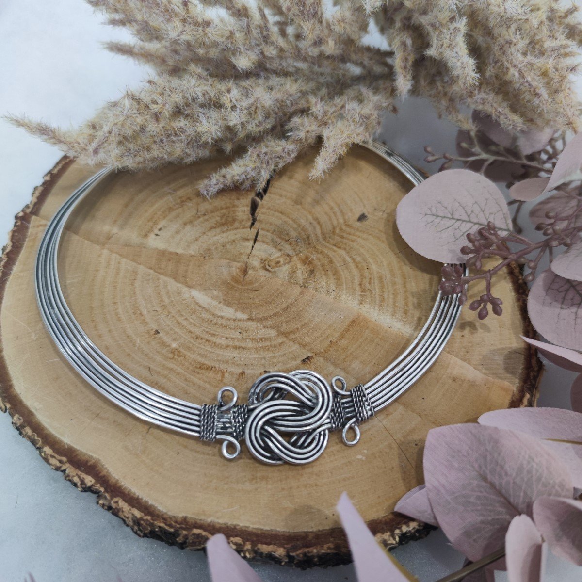 Valencia Halsketting - Vintage Zilver