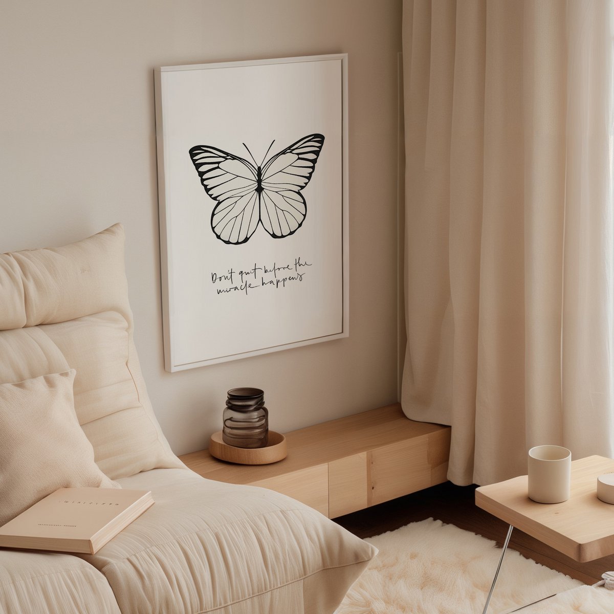 Poster: Don't quit before the miracle happens