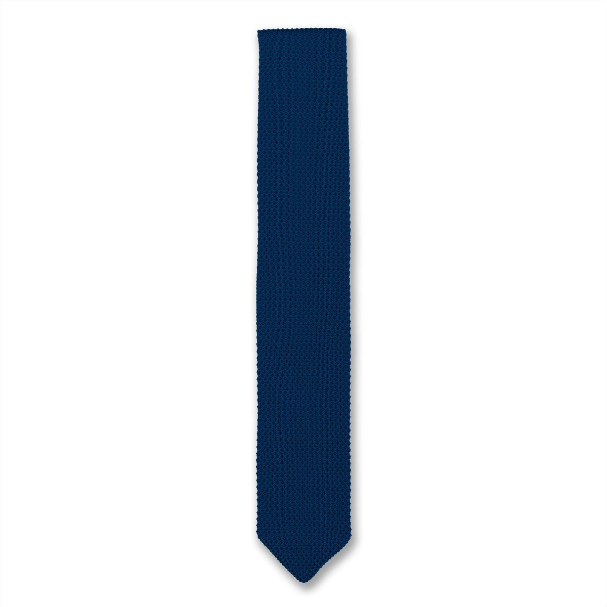 Midnight blue knitted tie