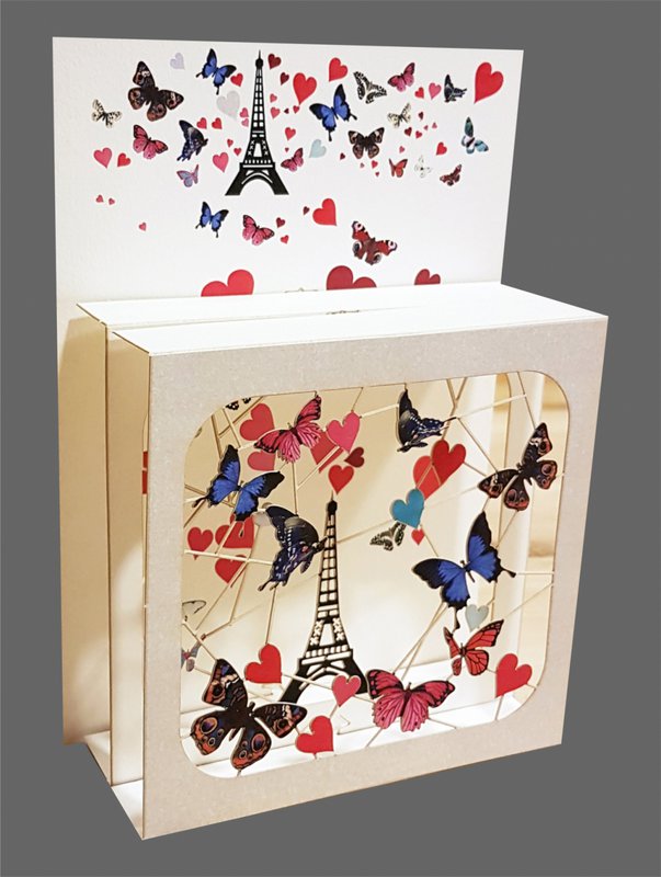 Forever Cards Magic Box Wenskaart - Eiffel Tower