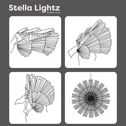 Stella-Dalia, perkamentpapier wit 40 cm