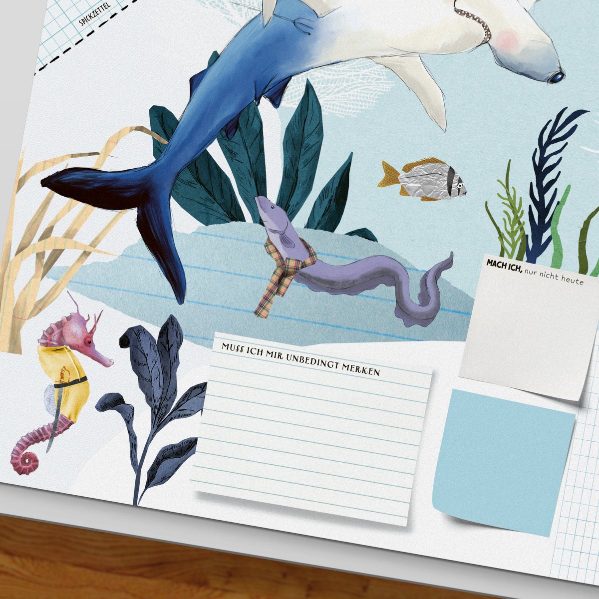 Desk pad - underwater