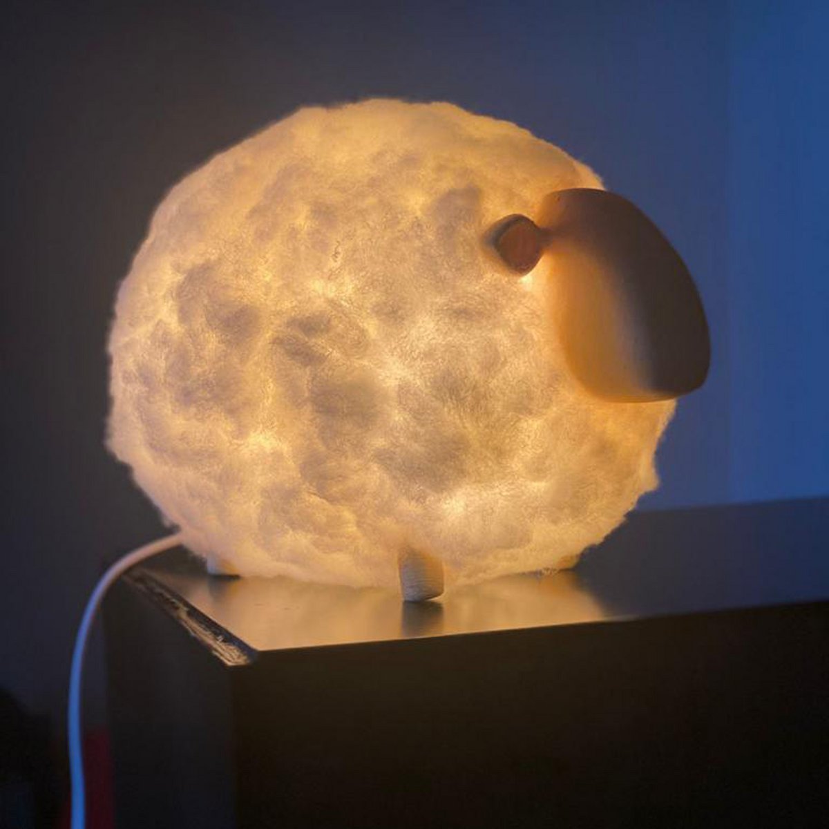 Soft Cotton Sheep Night Light