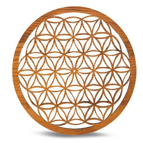 Lcw Incense Holder Flower of Life 20 Cm Set of 2   Pcs