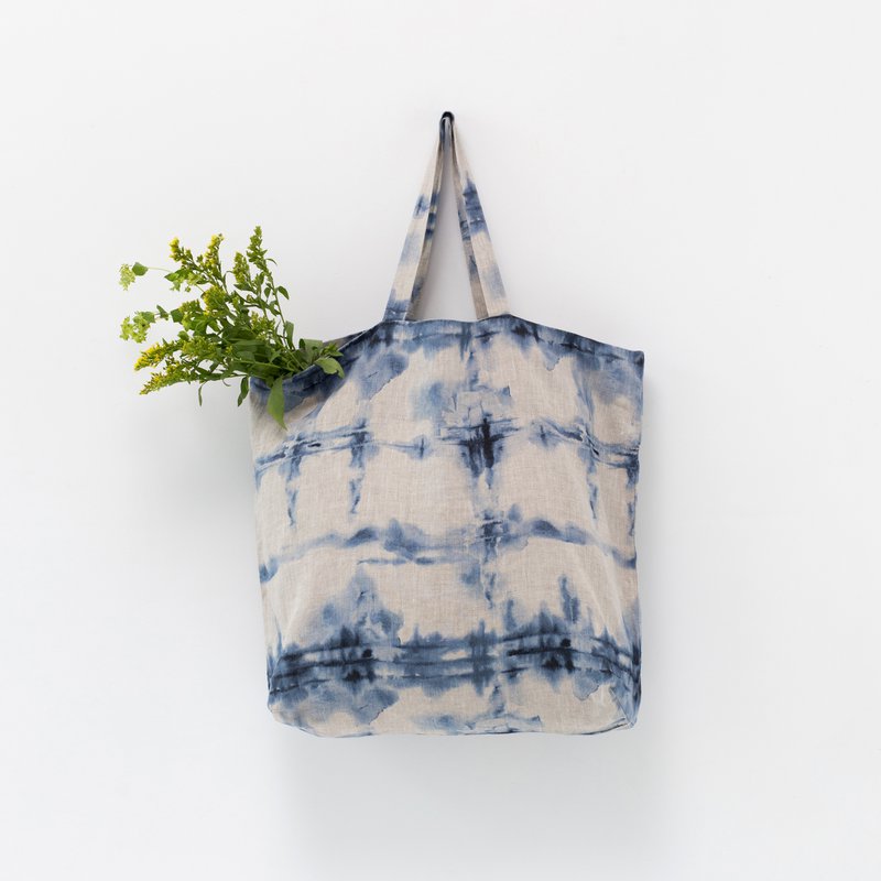 Tie Dye op natuurlijke linnen Big Bag