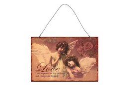 Targa in metallo Love 20x30 cm Isabelle Rose