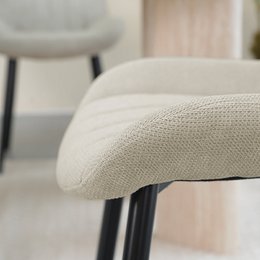 Silla de comedor Jarvis [juego de 2] [tela de lino]