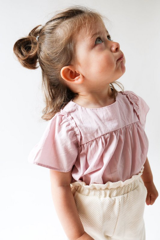 Pantaloni per bambini a vita alta in edizione limitata sostenibile | 100% cotone biologico