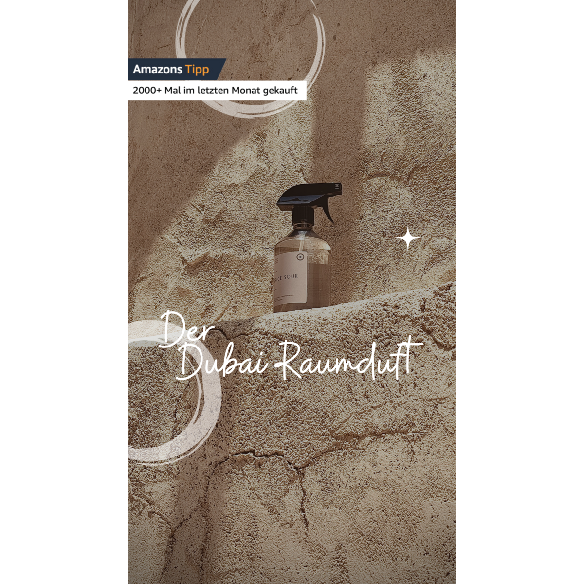 Spice Souk Raumspray 500ml – Orientalische Gewürze & Oud