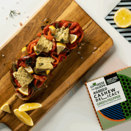 Cheese the Queen "Green Pepper" Aged Delicacy from fermented cashews