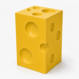 Cheese Block Side Table