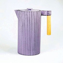Si støbejern tekande, kaffekande 1,1l lilla
