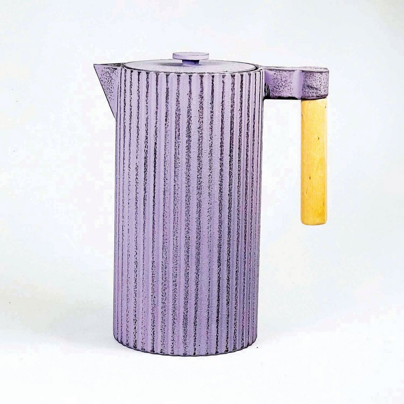 Si støbejern tekande, kaffekande 1,1l lilla