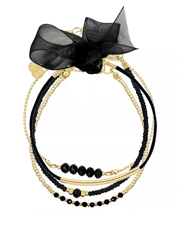 Armbåndssæt 'Black Chic'