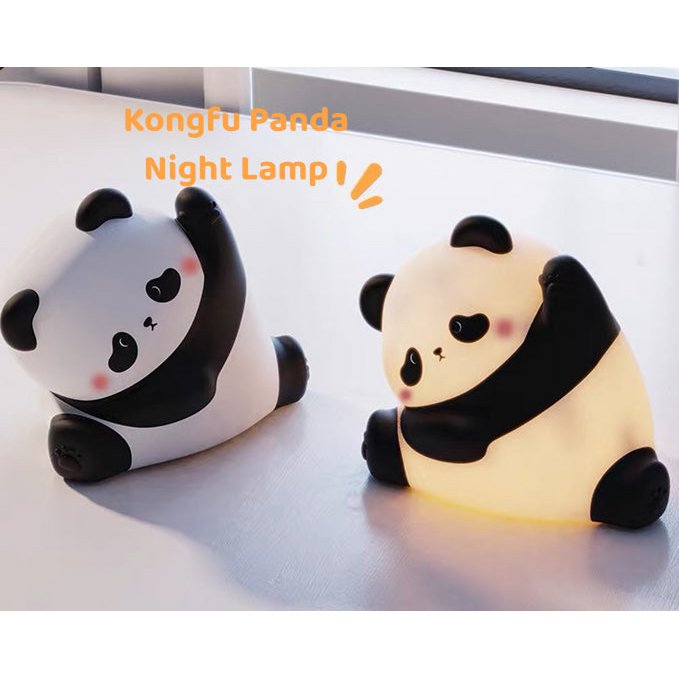 Luce notturna Kungfu Panda – Lampada LED in morbido silicone per la cameretta e il comodino