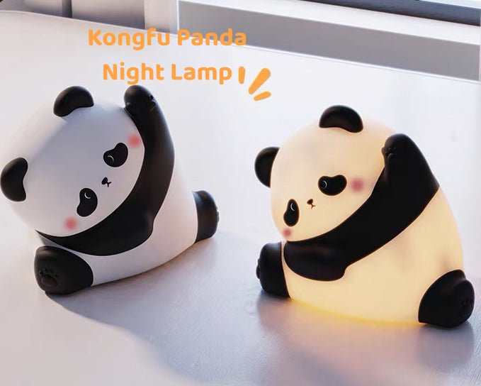 Luce notturna Kungfu Panda – Lampada LED in morbido silicone per la cameretta e il comodino