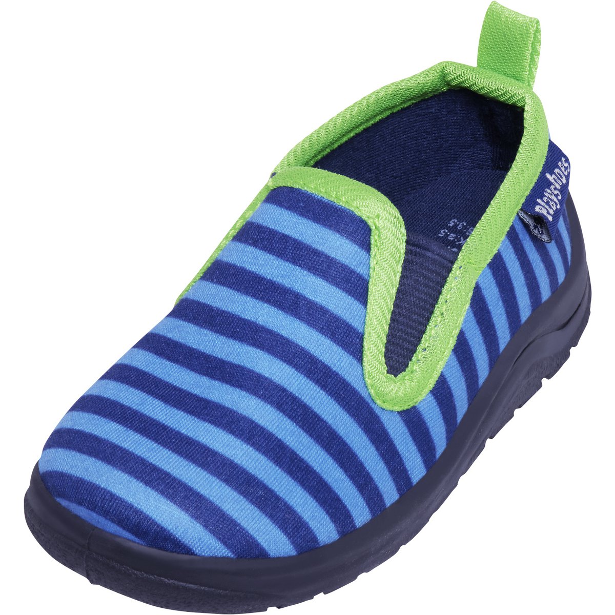 Slipper Ringel - blau / grün