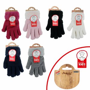 Children winter gloves »knitting gloves» finger gloves Warm Soft Teddy Filling »Feeded children's gloves