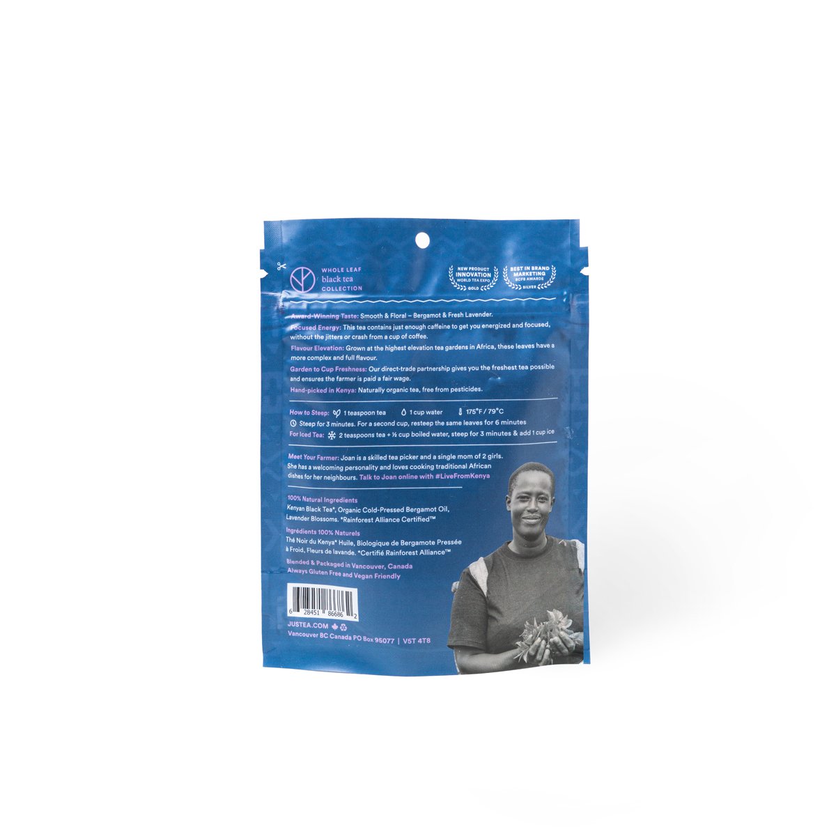 Justea | Genopfyldningspakke | Lavendel Earl Grey