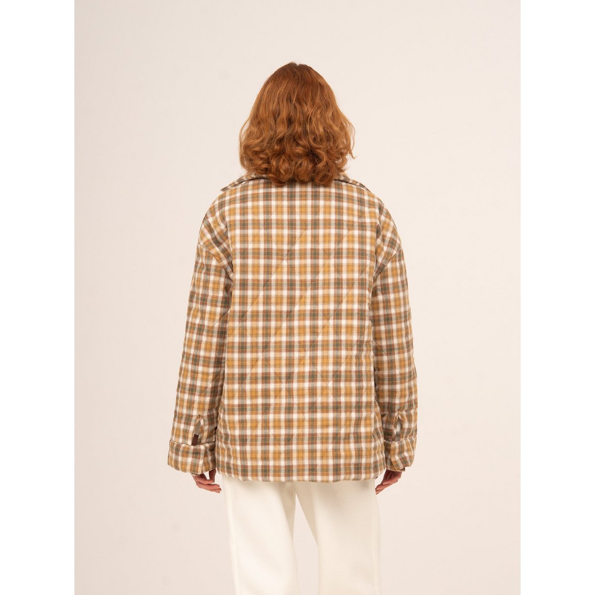 Willow Brown Plaid Puffer Jacket