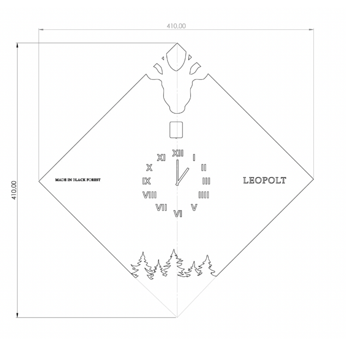 Gøgeur - Schwarzwald - Hvid/Sort