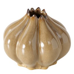 Boltze home vase brown Ø15.5xH12.3 cm
