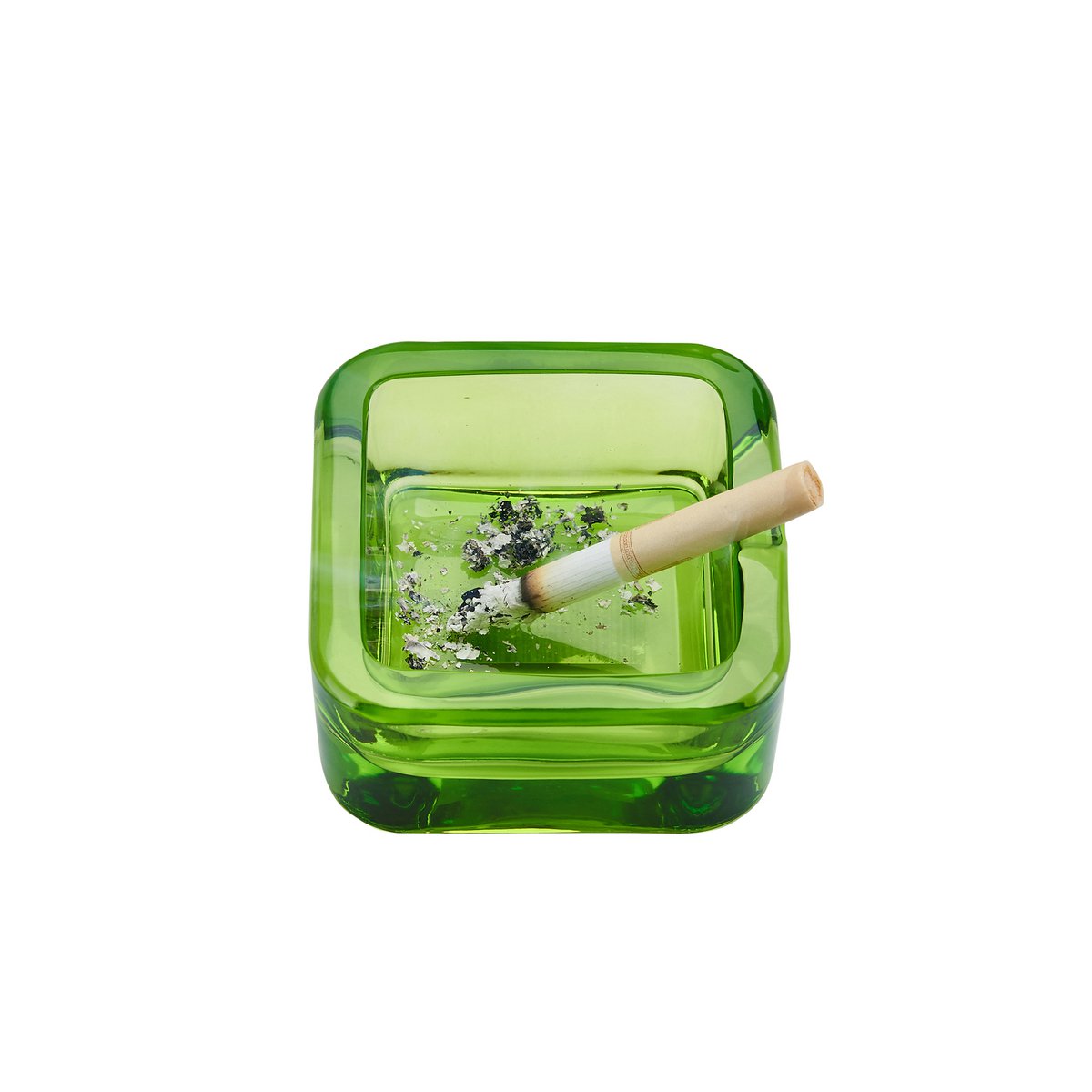 Cenicero de cristal 7,3*7,3cm-DL12