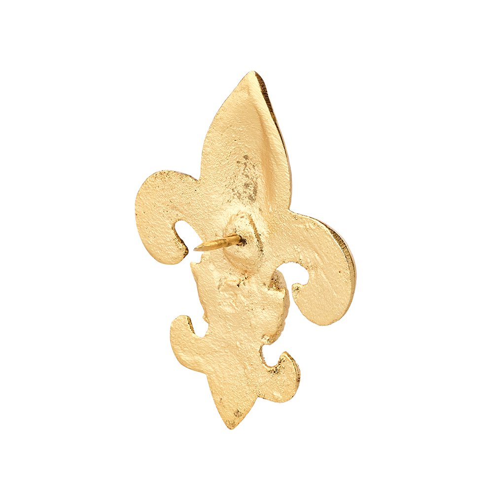 EDZARD Juego de 4 portavelas Lily, aluminio niquelado color oro, altura 6,5 cm