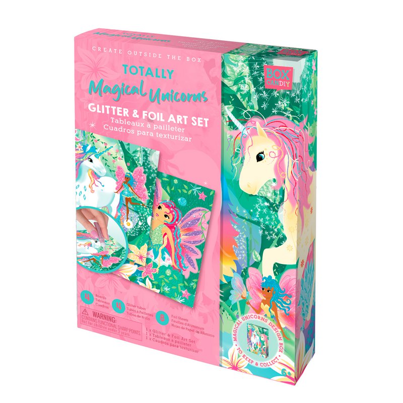 Glitter En Folie Kunst Set