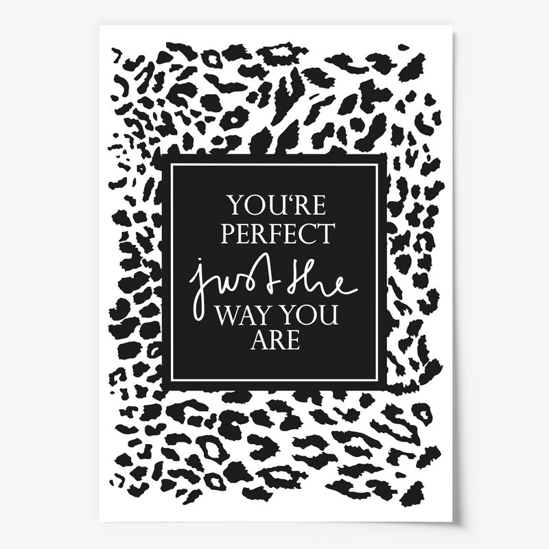 Poster: You're perfect just the way you are