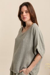 Blusa in lino RIF. 4649