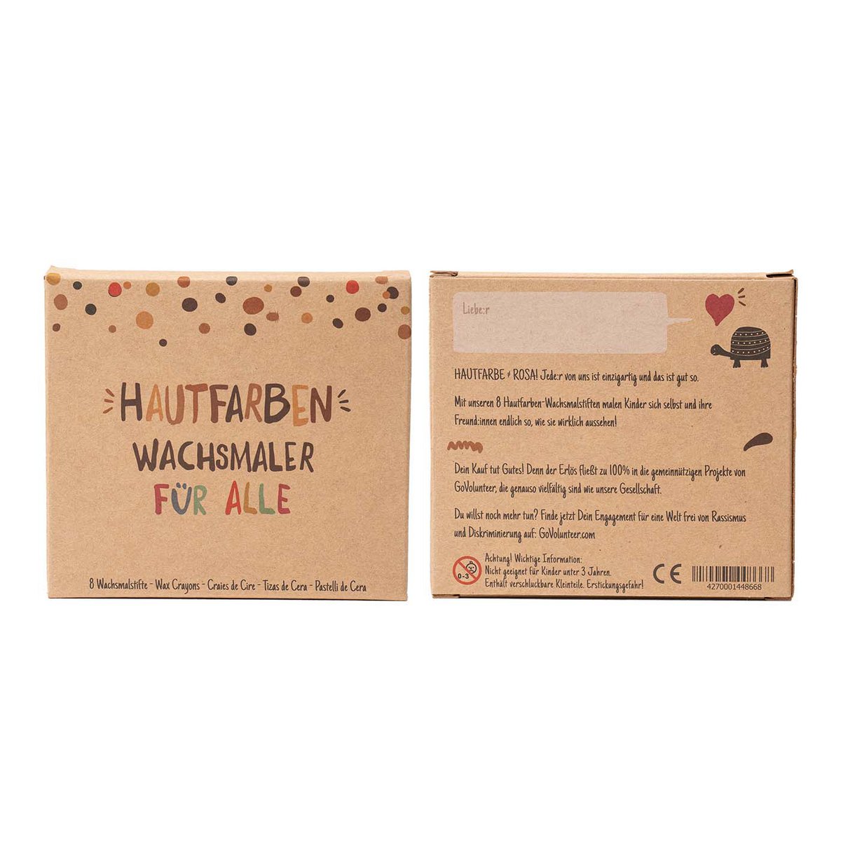 8 Hautfarben-Wachsmaler