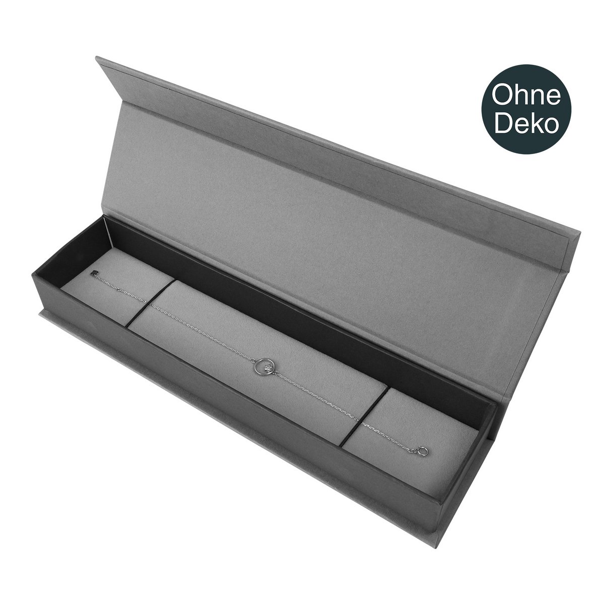 without logo, watch box, gray, 6 x 23 x 3.5 cm, 12 pieces