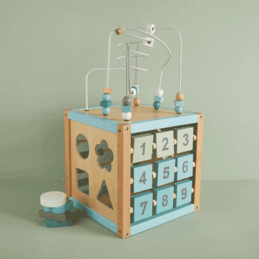 Motor cubes forest animals wood FSC®