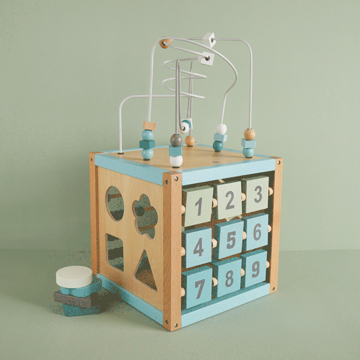 Motor cubes forest animals wood FSC®