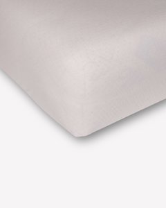 "Eliane" Muslin Fitted Sheet • Off-White