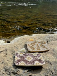 Håndlavet beaded Classy Pouch * Gave *