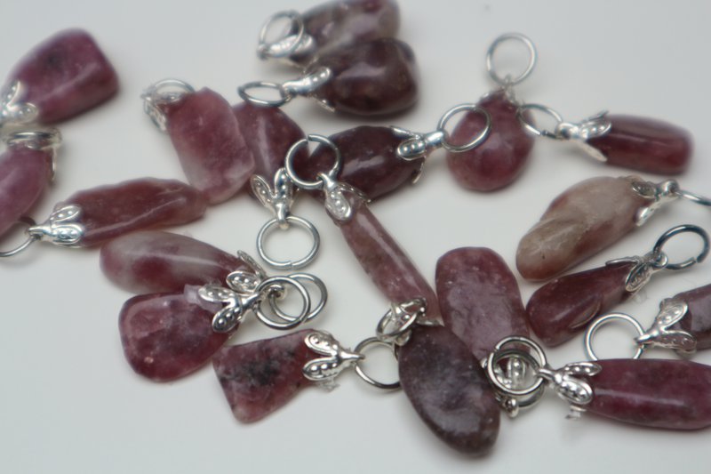 Lepidolite pendants