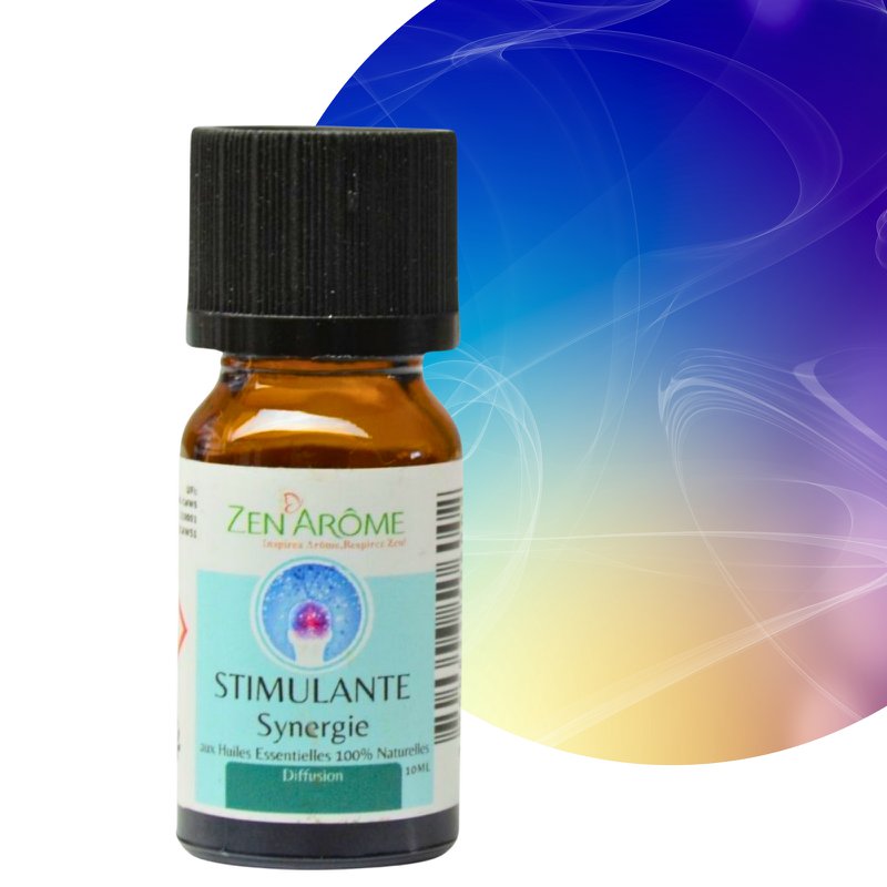 Synergy of Stimulating essential oils - 10 ml - Use for Diffusion - Packaged in France
