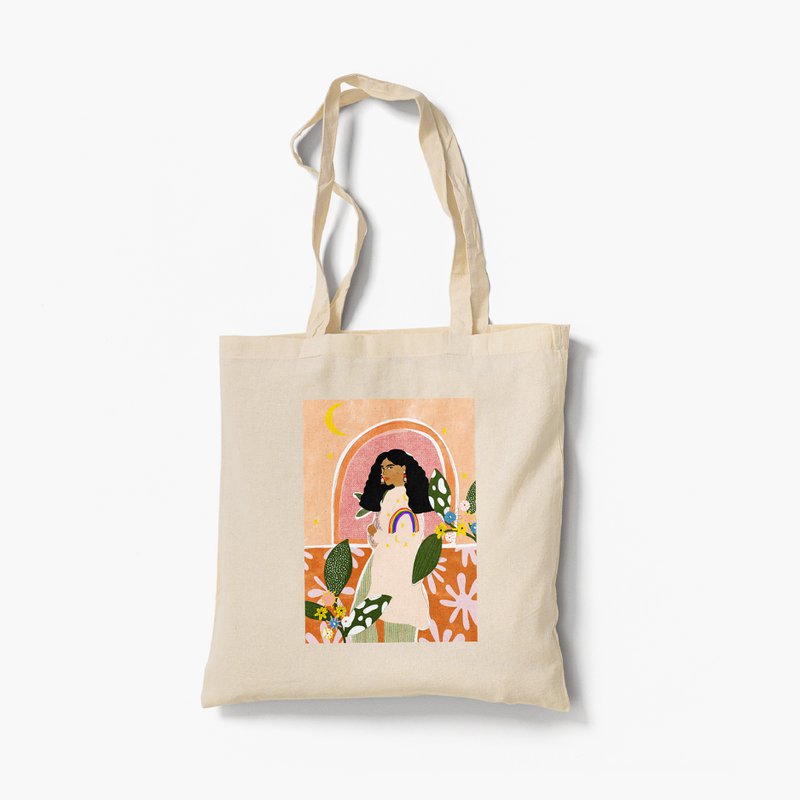 Maglione arcobaleno - Borsa tote organica