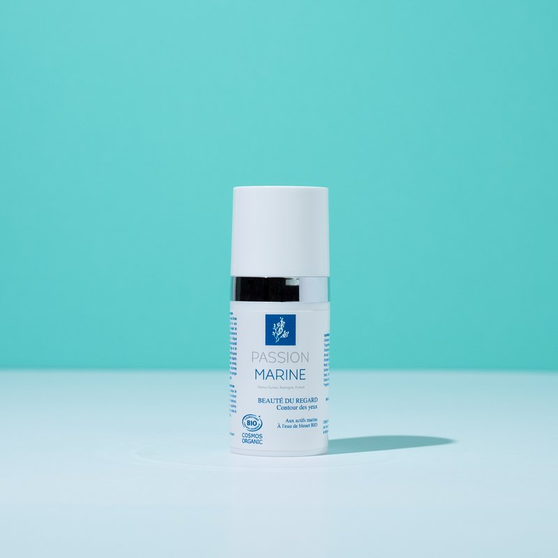 SKØNHED ØJET MED MARINE AKTIVE INGREDIENSER OG BLOMMEBÆR VAND