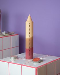 Pastels de bougies de l’Avent, calendrier de Noël