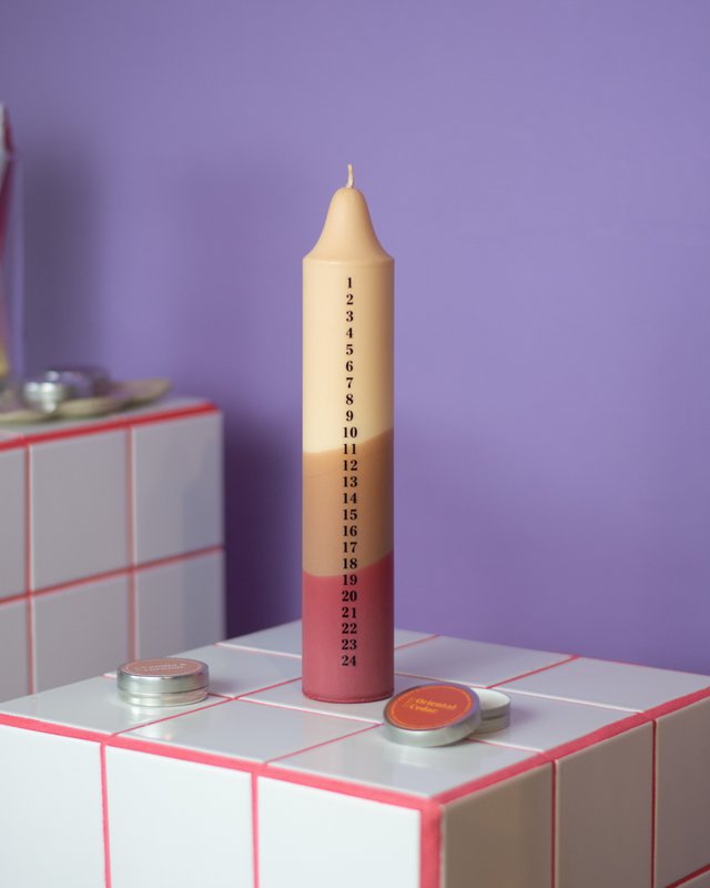 Pastelli Per Candele Dell'Avvento, Calendario Di Natale