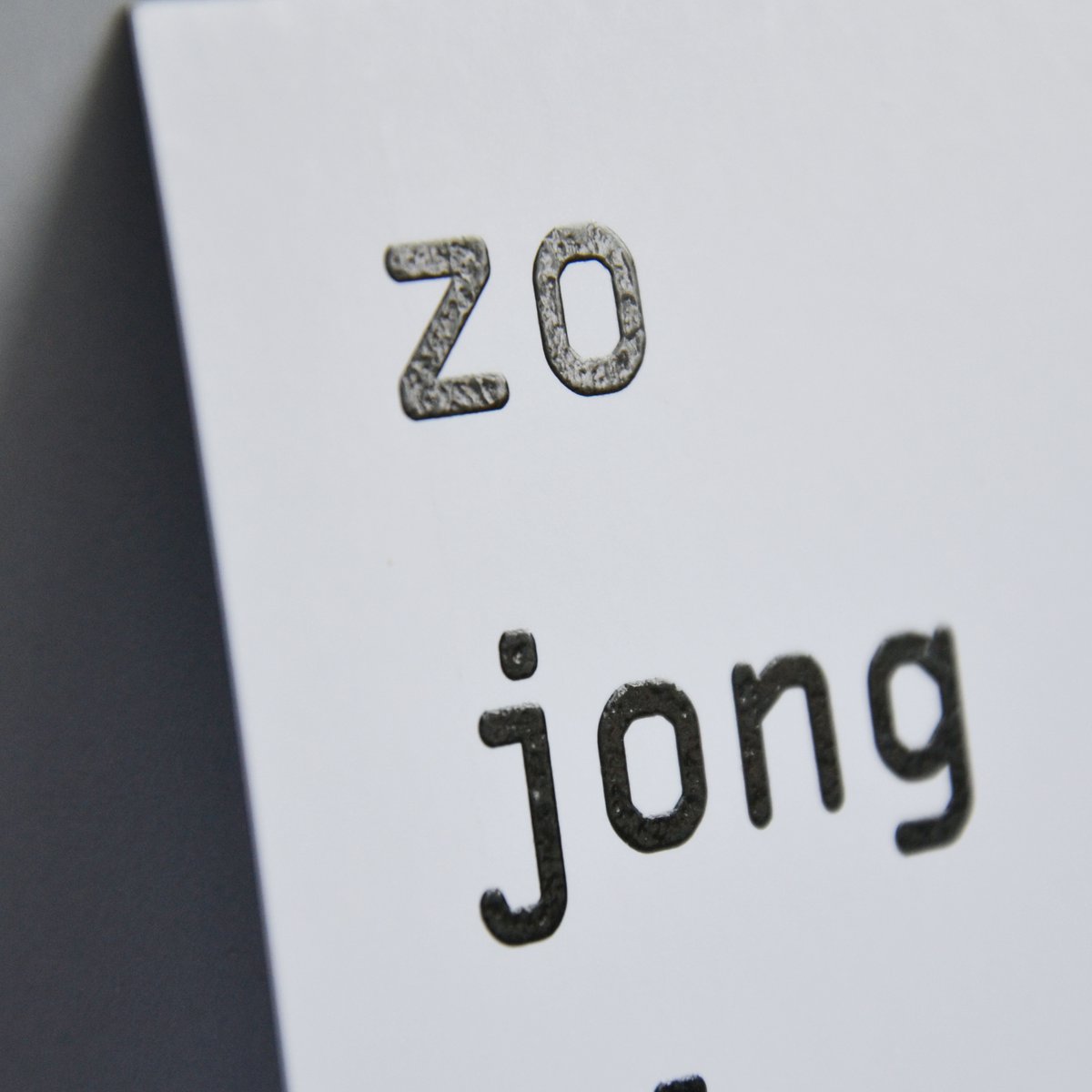 'zo jong al zo wijs'